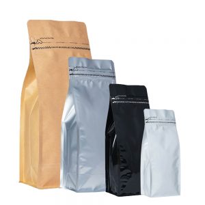 Flat Bottom Pouches With Tear Off Zipper